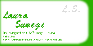 laura sumegi business card